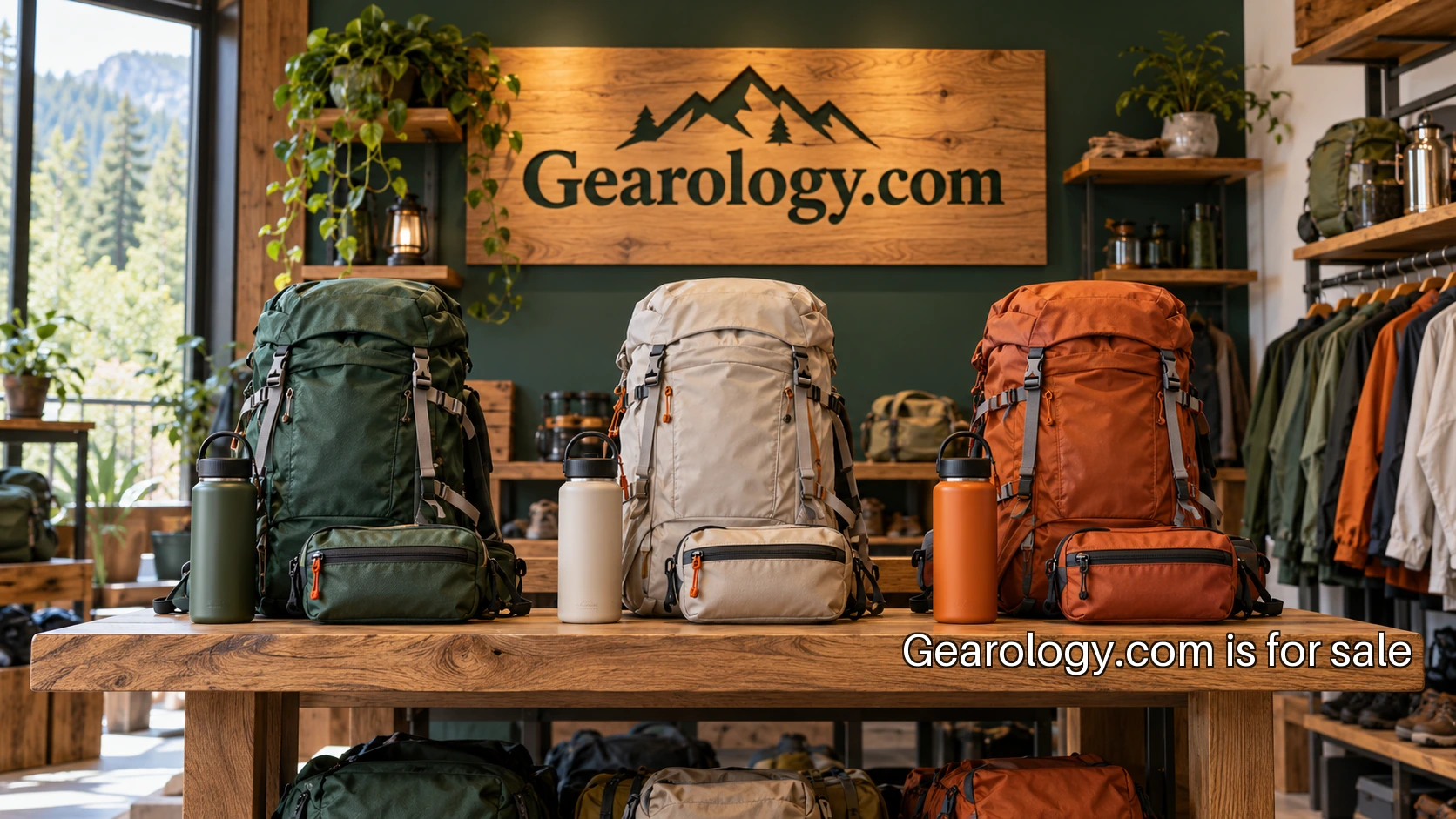 A specialist outdoor shop preparing a trail equipment collection